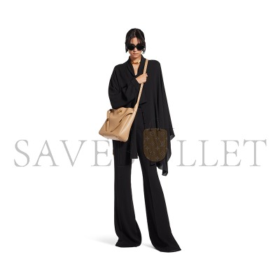 BALENCIAGA WOMEN'S BEL AIR HOBO BAG SMALL IN LATTE 8110182ABAV2621 (26.9*25.9*9.9cm) BALENCIAGA WOMEN'S BEL AIR HOBO BAG SMALL IN LATTE 8110182ABAV2621 (26.9*25.9*9.9cm)