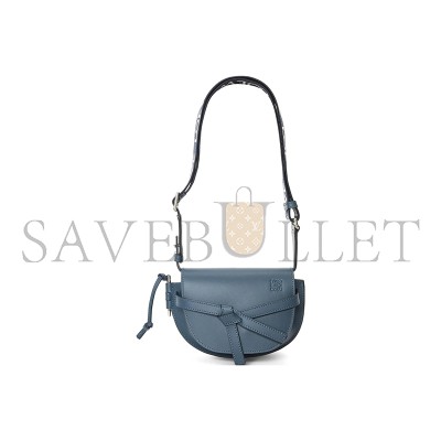 LOEWE MINI GATE DUAL BAG IN SOFT CALFSKIN AND JACQUARD A650N46X13-6901 (21*12.5*9.5cm) LOEWE MINI GATE DUAL BAG IN SOFT CALFSKIN AND JACQUARD A650N46X13-6901 (21*12.5*9.5cm)