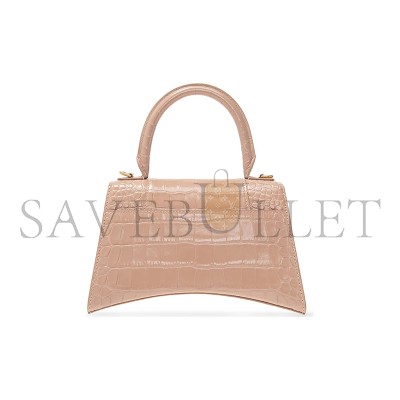 BALENCIAGA WOMEN'S HOURGLASS HANDBAG SMALL IN NUDE 5935461LR6Y6310 (22.9*15*9.9cm) BALENCIAGA WOMEN'S HOURGLASS HANDBAG SMALL IN NUDE 5935461LR6Y6310 (22.9*15*9.9cm)