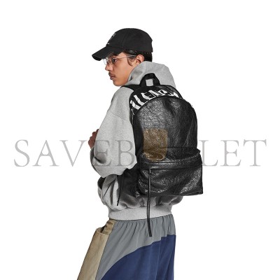 BALENCIAGA MEN'S EDITOR BACKPACK IN BLACK WHITE 8272062ABVX1090 (46*34*16cm) BALENCIAGA MEN'S EDITOR BACKPACK IN BLACK WHITE 8272062ABVX1090 (46*34*16cm)