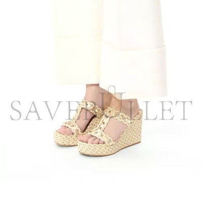 VALENTINO ROCKSTUD LAMINATED NAPPA WEDGE SANDAL 90 MM 4W2S0GI5DYM_YBS VALENTINO ROCKSTUD LAMINATED NAPPA WEDGE SANDAL 90 MM 4W2S0GI5DYM_YBS