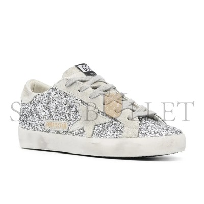 GOLDEN GOOSE SUPER-STAR GLITTER SNEAKERS