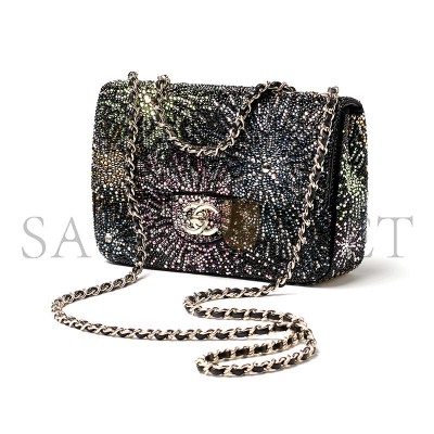 CHANEL EVENING BAG STRASS & GOLD-TONE METAL BLACK & MULTICOLOUR AS4297 (21*13*8cm) CHANEL EVENING BAG STRASS & GOLD-TONE METAL BLACK & MULTICOLOUR AS4297 (21*13*8cm)