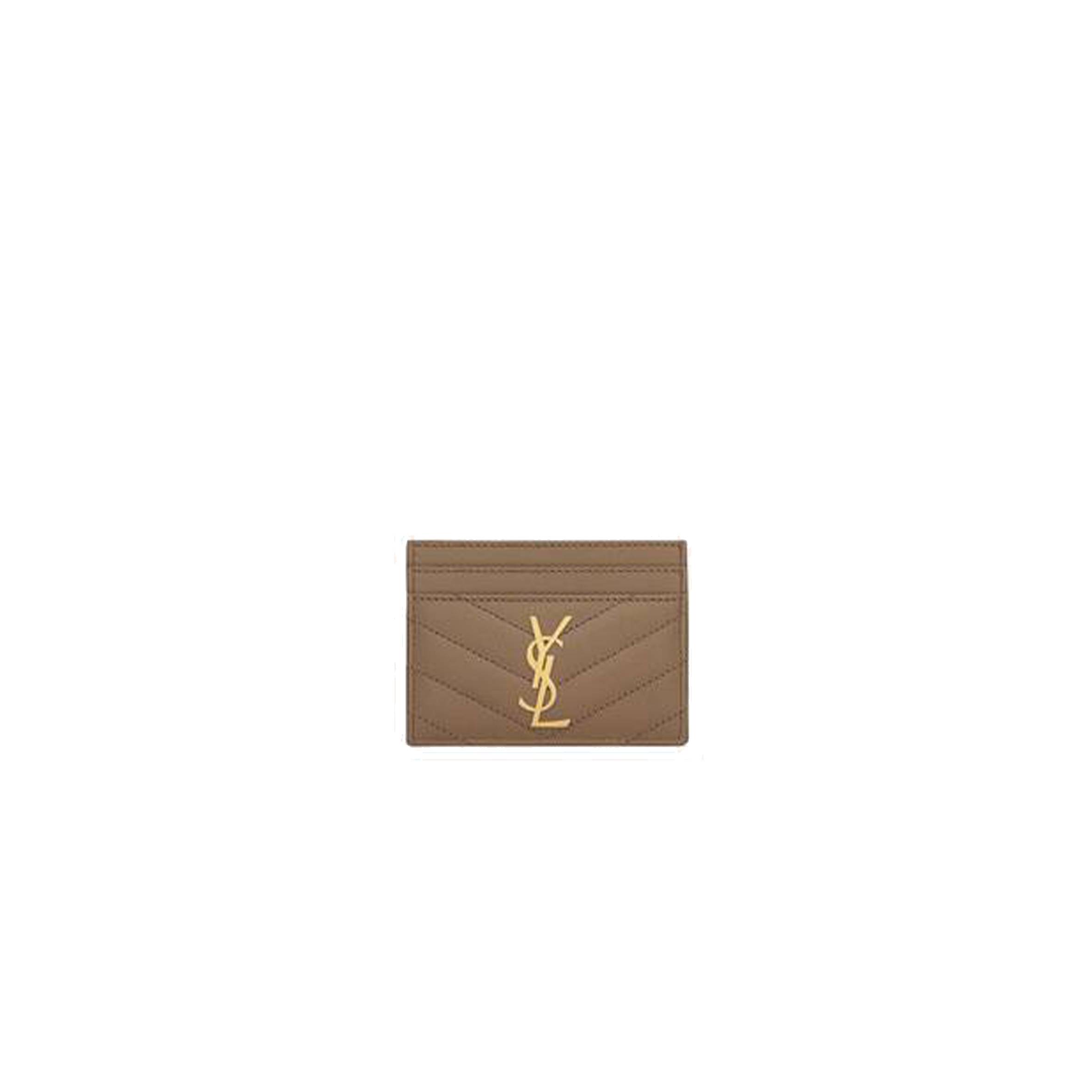 YSL CASSANDRE MATELASSÉ CARD CASE IN GRAIN DE POUDRE EMBOSSED LEATHER 423291BOW012346 (10.5*7.5*0.5cm)