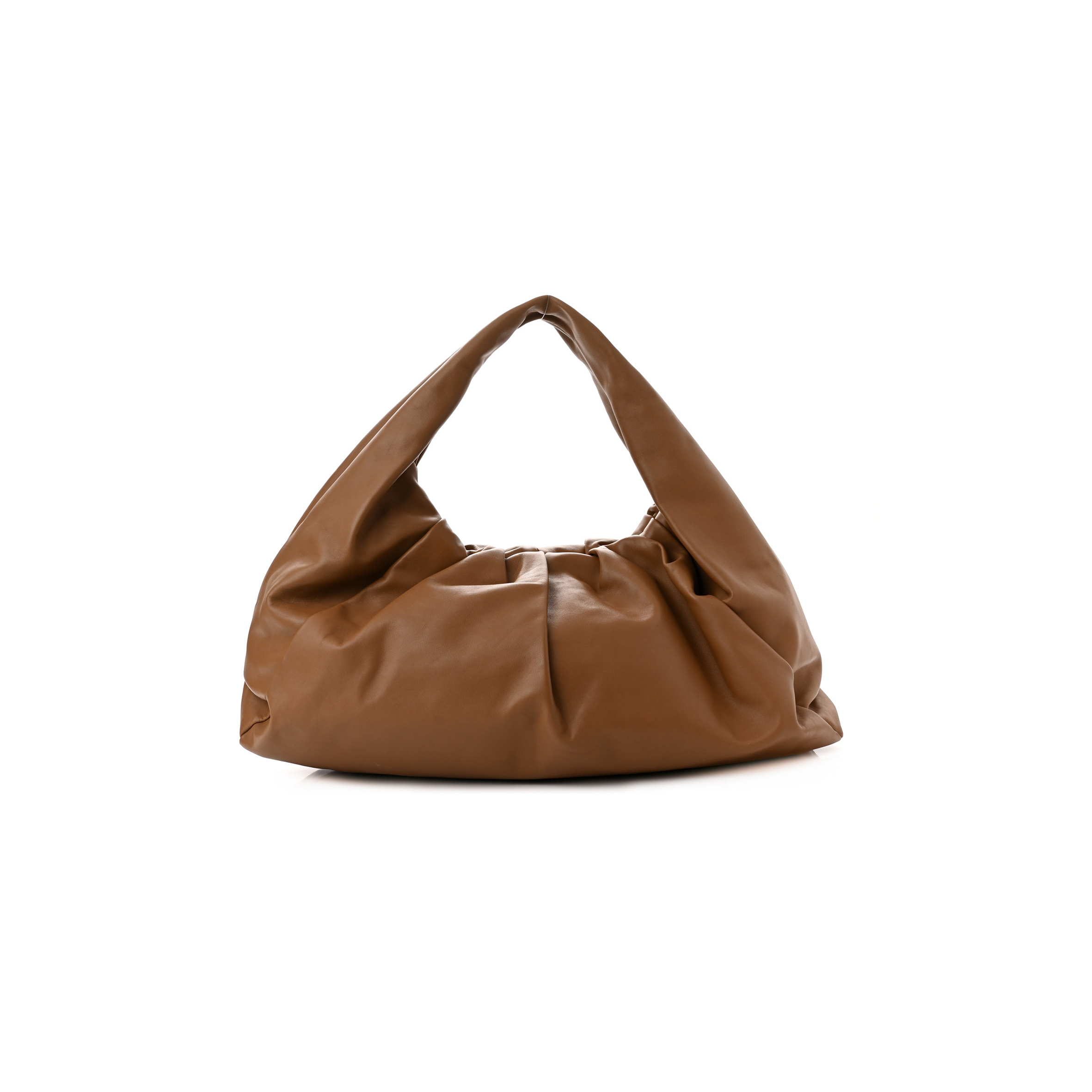 BOTTEGA VENETA SMOOTH BUTTER CALFSKIN LARGE THE SHOULDER POUCH TEAK (52*25*15cm)