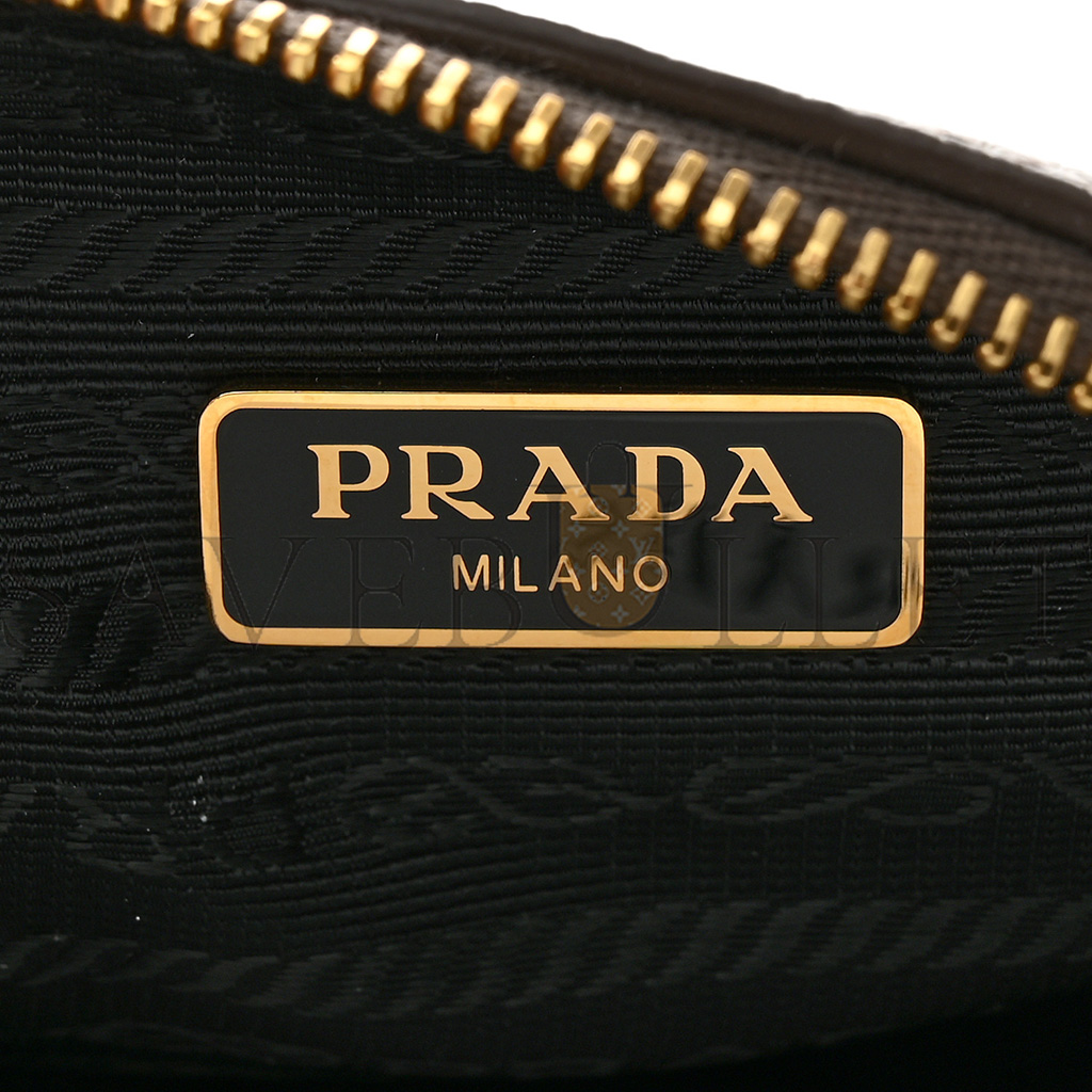 PRADA VITELLO DAINO COSMETIC POUCH ARGILLA (17*11*7cm)