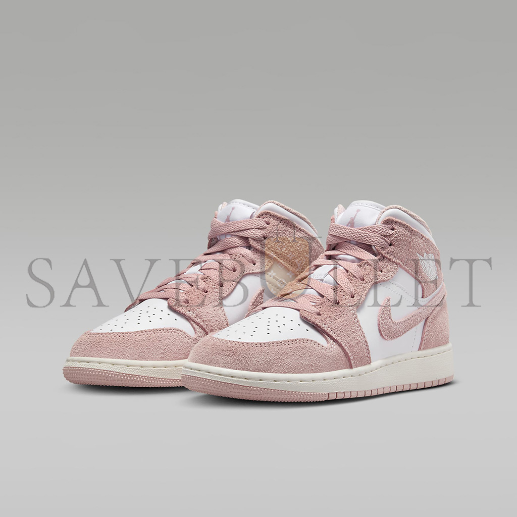 NIKE AIR JORDAN 1 MID SE LEGEND PINK GS SHOES FN7432-161