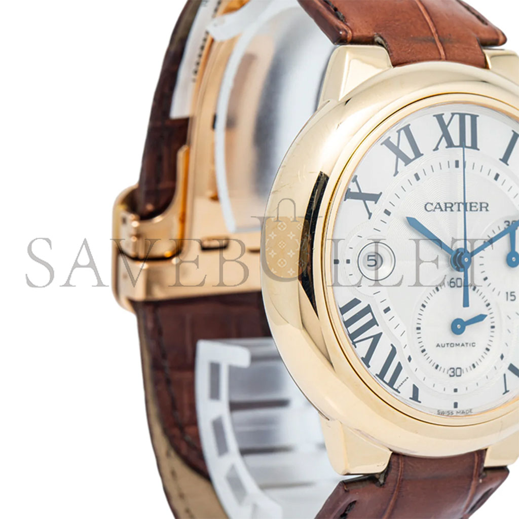 CARTIER BALLON BLEU DE CARTIER CHRONO 44MM ROSE GOLD W6920007