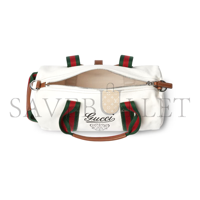 GUCCI SMALL PRINTED CANVAS DUFFLE BAG 816865FAD789042 (30*16*15cm)