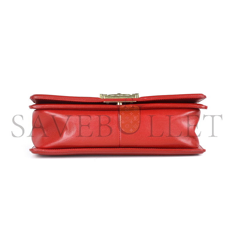 CHANEL QUILTED LAMBSKIN MEDIUM BOY BAG A67086 (25*15*8cm)