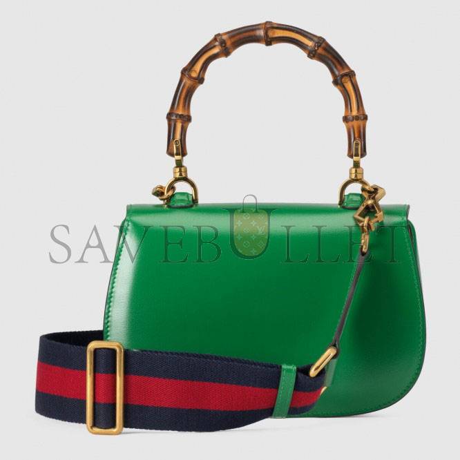 GUCCI BAMBOO 1947 SMALL TOP HANDLE BAG 675797  (21*15*7cm)