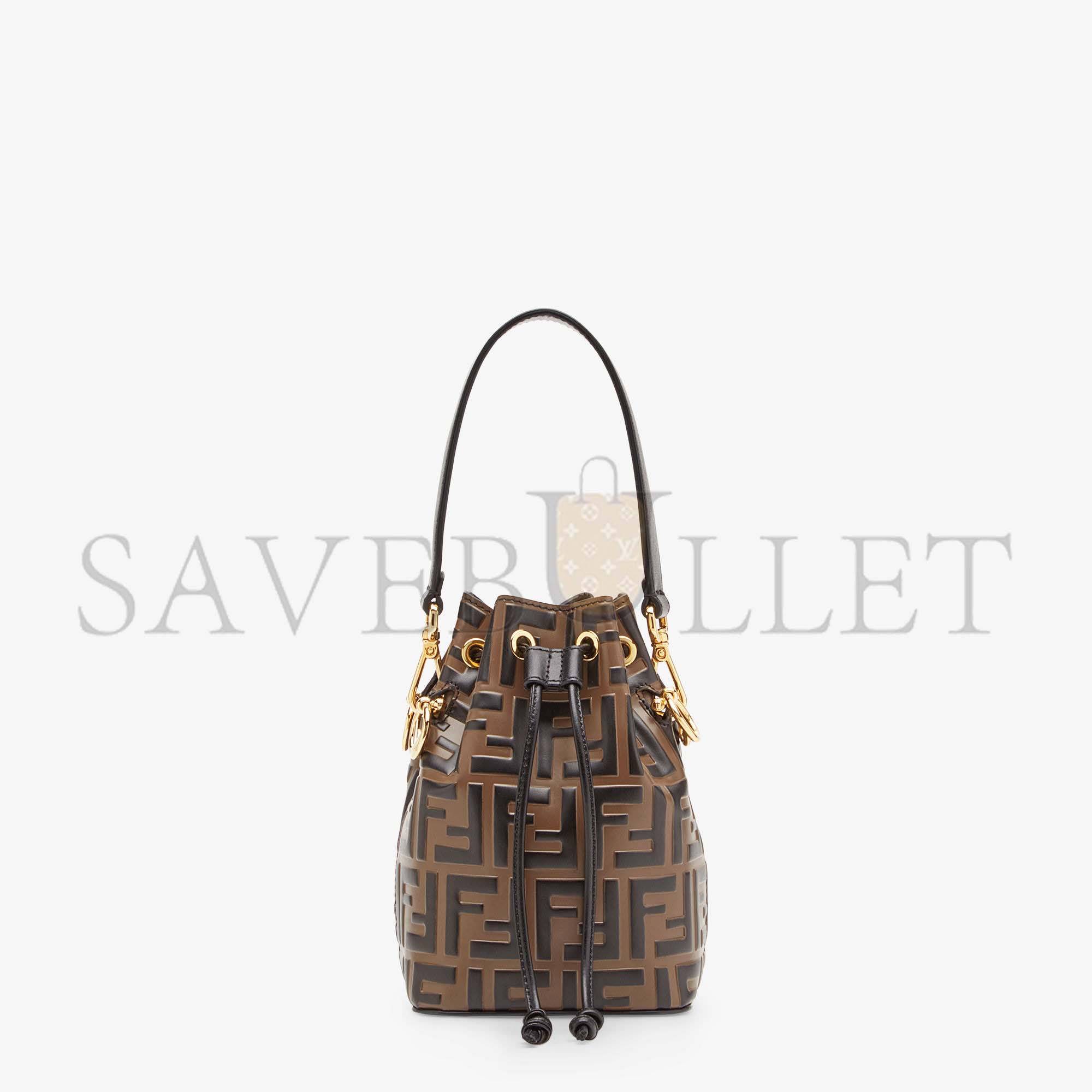 FENDI MON TRESOR - BROWN LEATHER MINI BAG 8BS010A659F13VK (18*12*10cm)