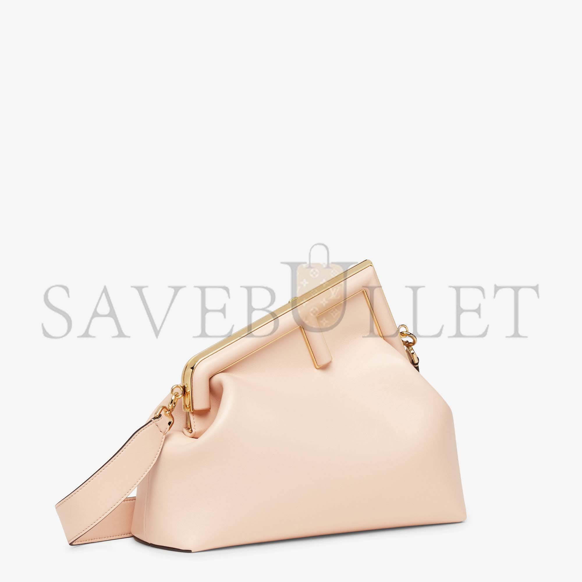 FENDI FIRST MEDIUM - PALE PINK LEATHER BAG 8BP127ABVEF14N1 (32.5*23.5*15cm)