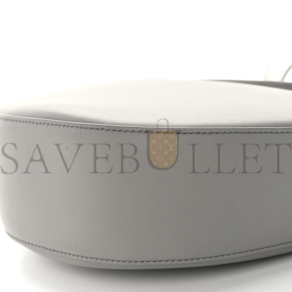 LOEWE SATIN CALFSKIN JACQUARD LUNA BAG PEARL GREY (26*22*8cm)