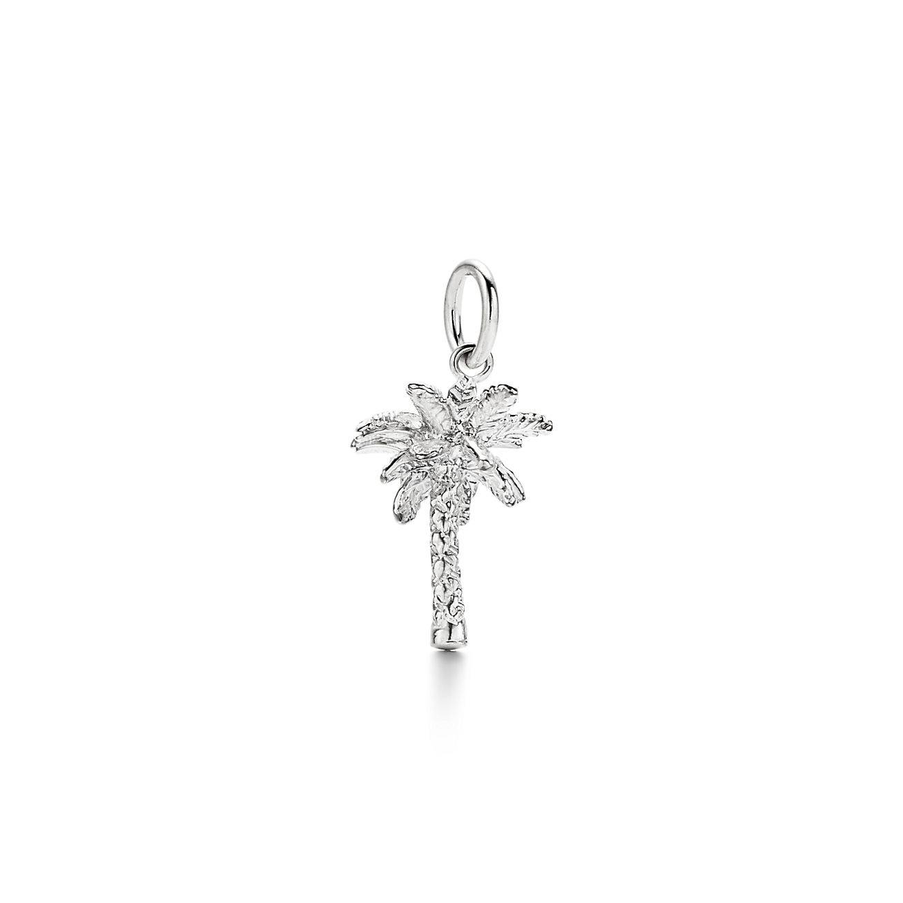 TIFFANY  Palm Tree Charm in Silver