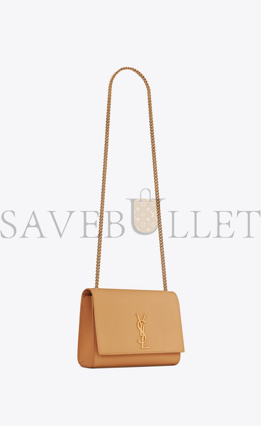 YSL KATE MEDIUM CHAIN BAG IN GRAIN DE POUDRE EMBOSSED LEATHER 364021BOW0W7019 (24*14.5*5.5cm)