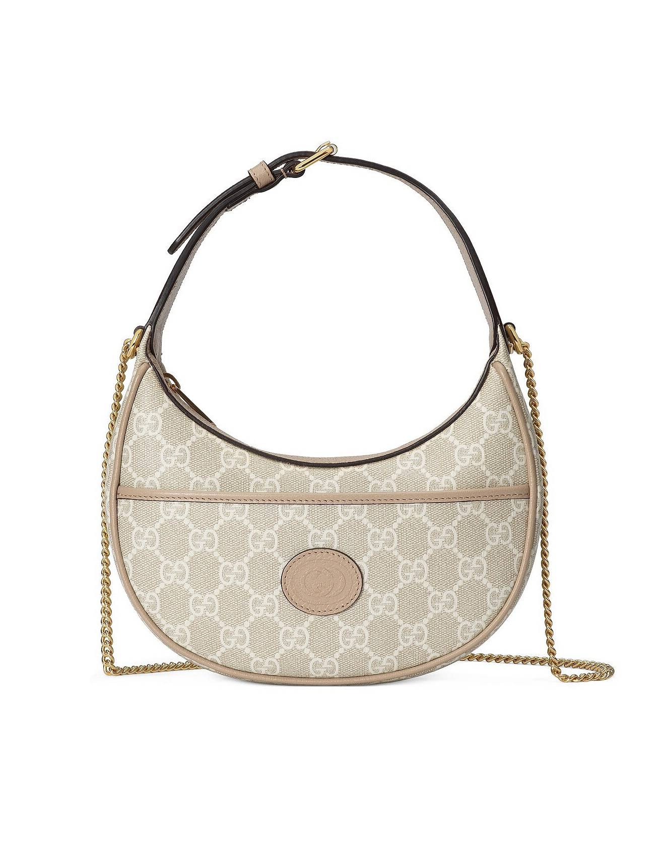 GUCCI GG HALF-MOON-SHAPED MINI BAG  726843 (22*12.5*5cm)