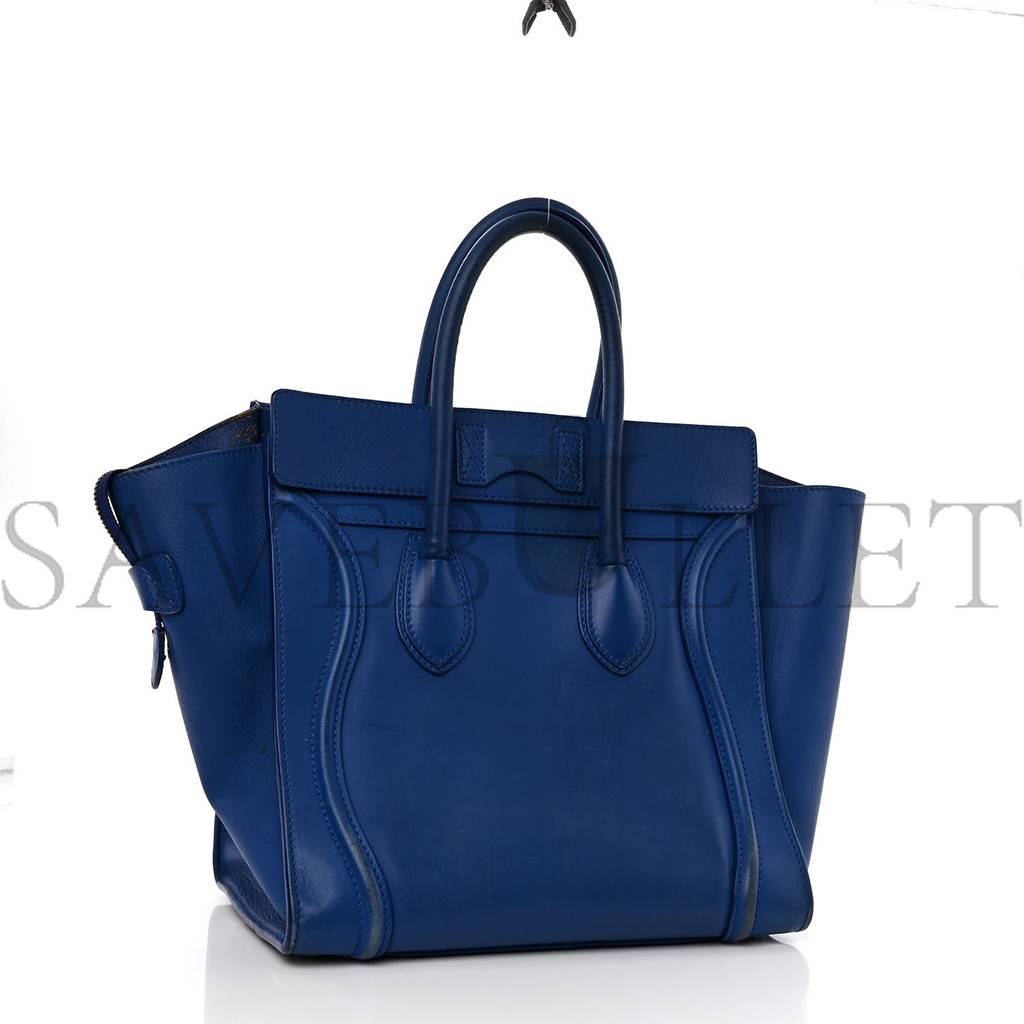 CELINE SMOOTH CALFSKIN MINI LUGGAGE ROYAL BLUE (48*31*30cm)